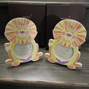 Papyrus baby lion frames both new in box